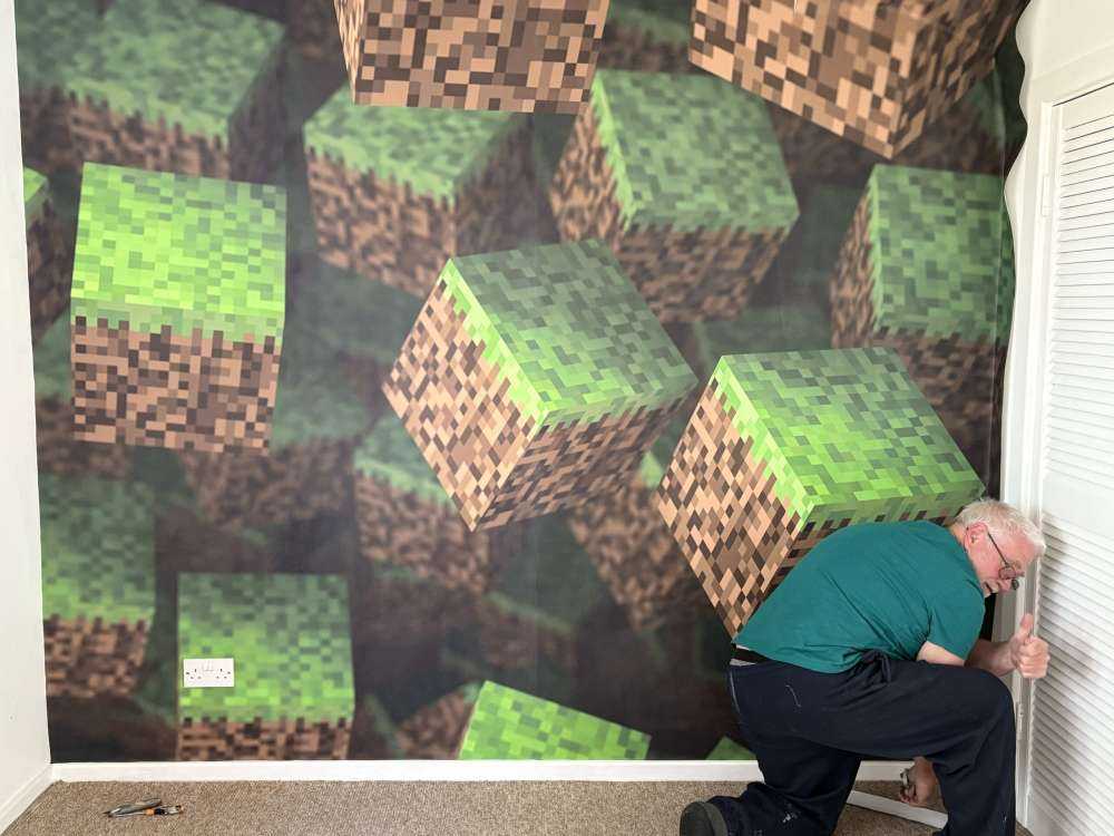 Blocs d'herbe 3D Minecraft