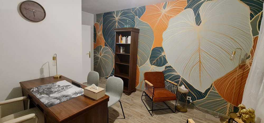 Feuilles couleur cuivre