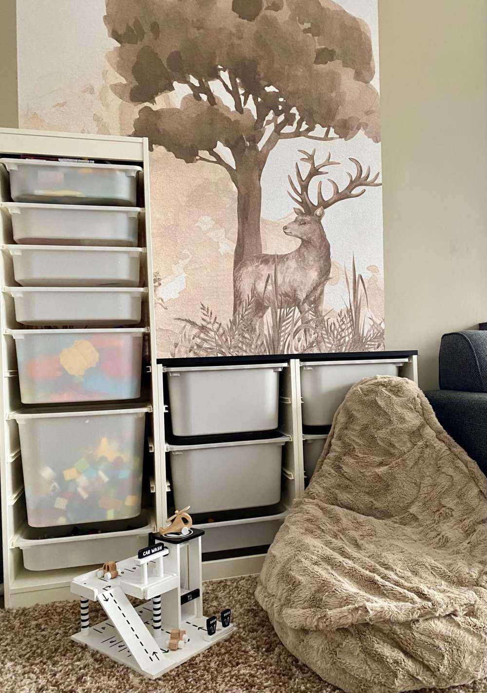 Animaux de la forêt en taupe