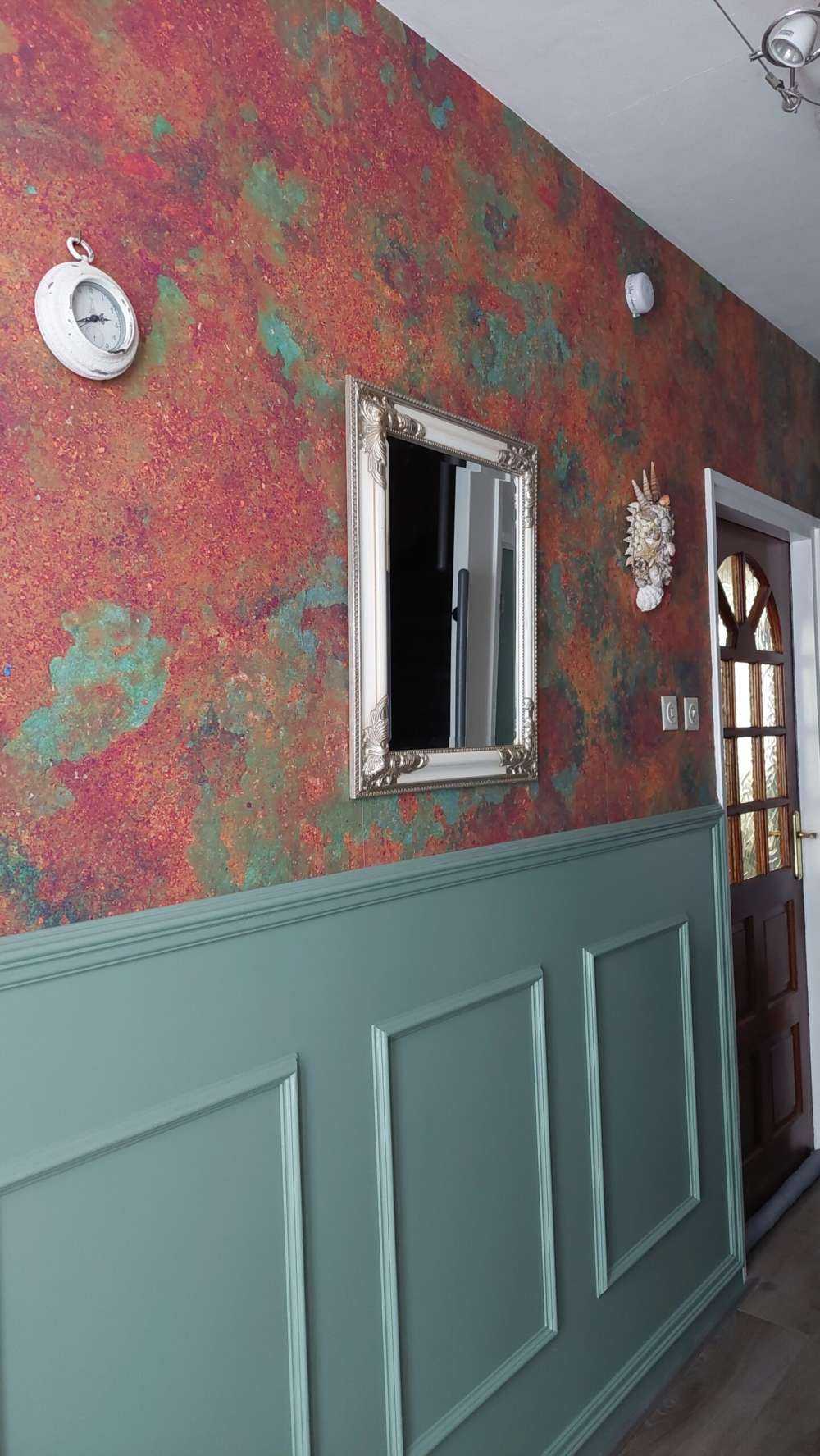 Métal industriel oxydé