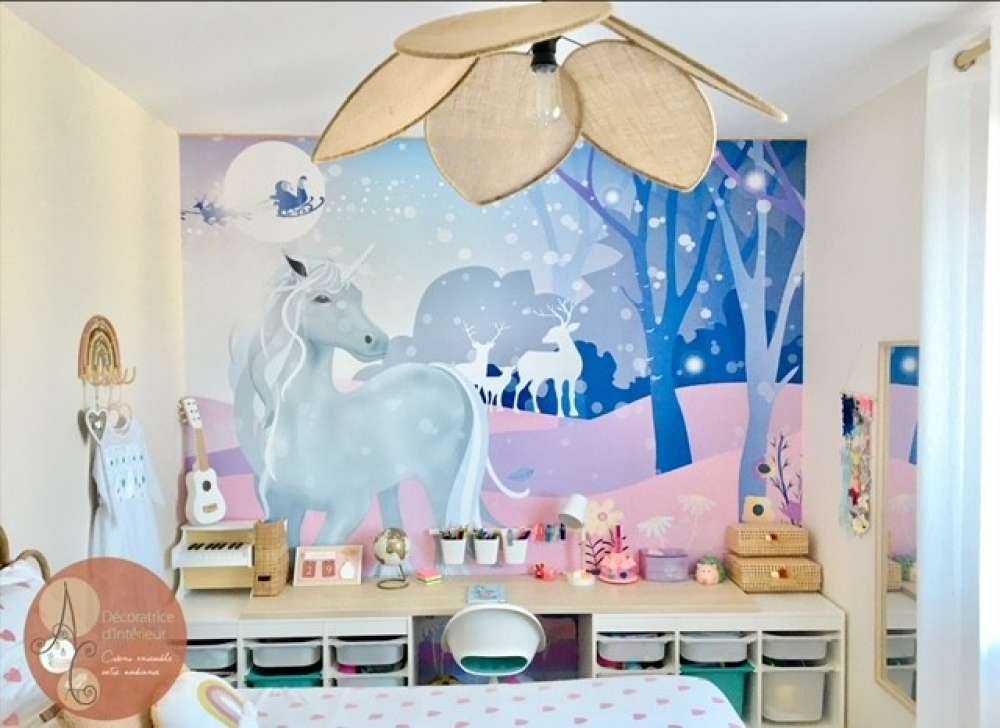 Licorne dans la neige