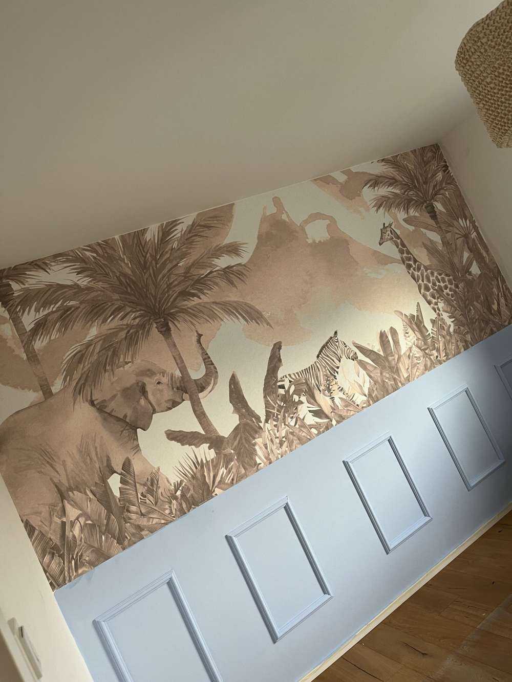Animaux de la jungle en taupe