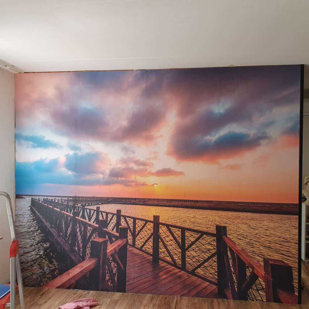 Lever du soleil sur la mer