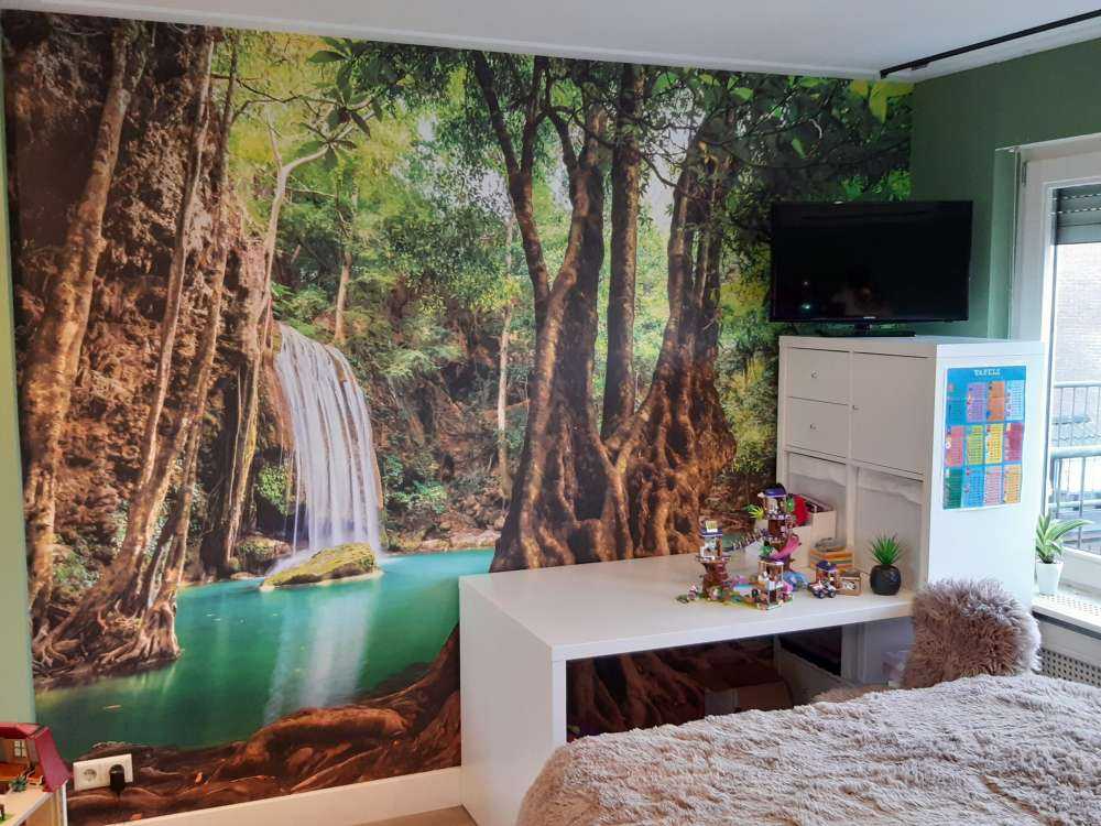 Chute d'eau dans la jungle tropicale