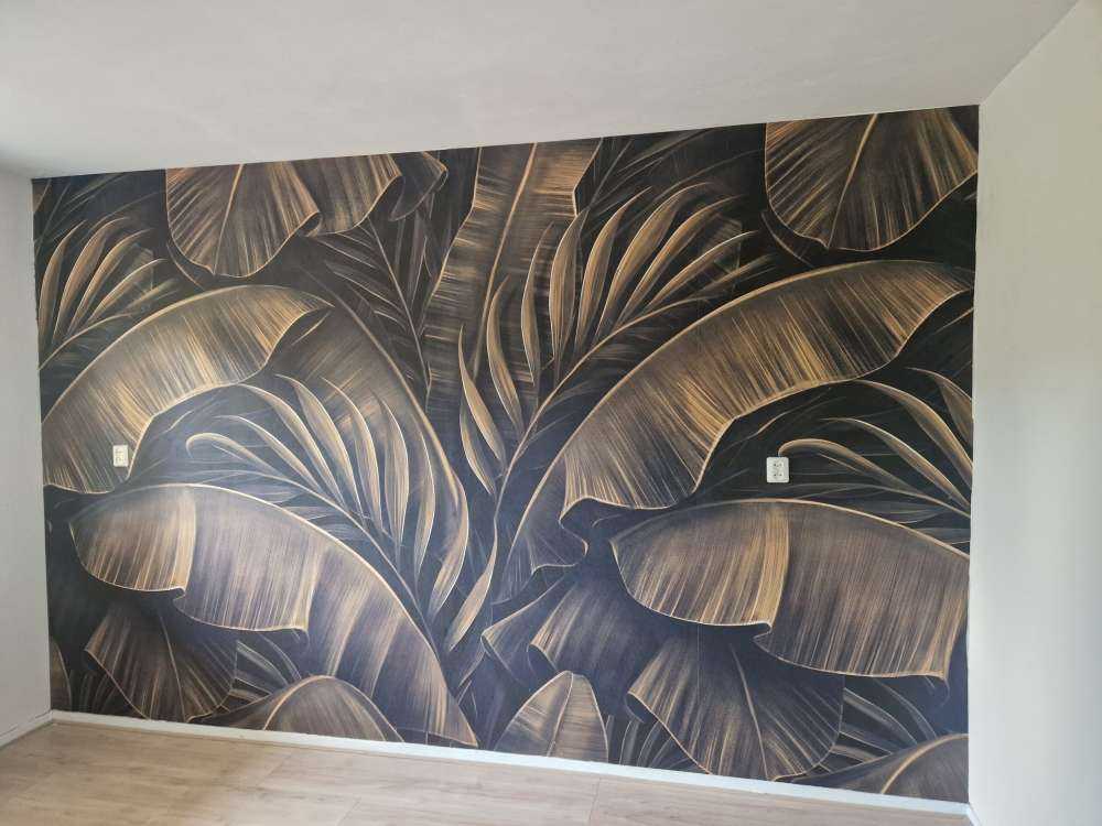 Feuilles de bananier et de palmier