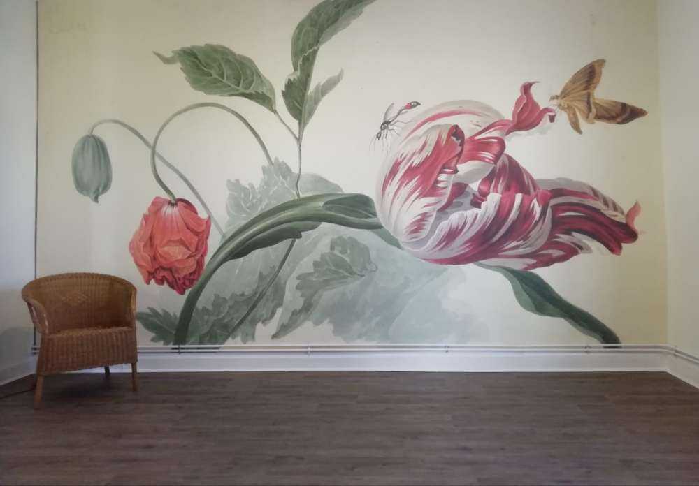 Une tulipe et un coquelicot, Willem van Leen