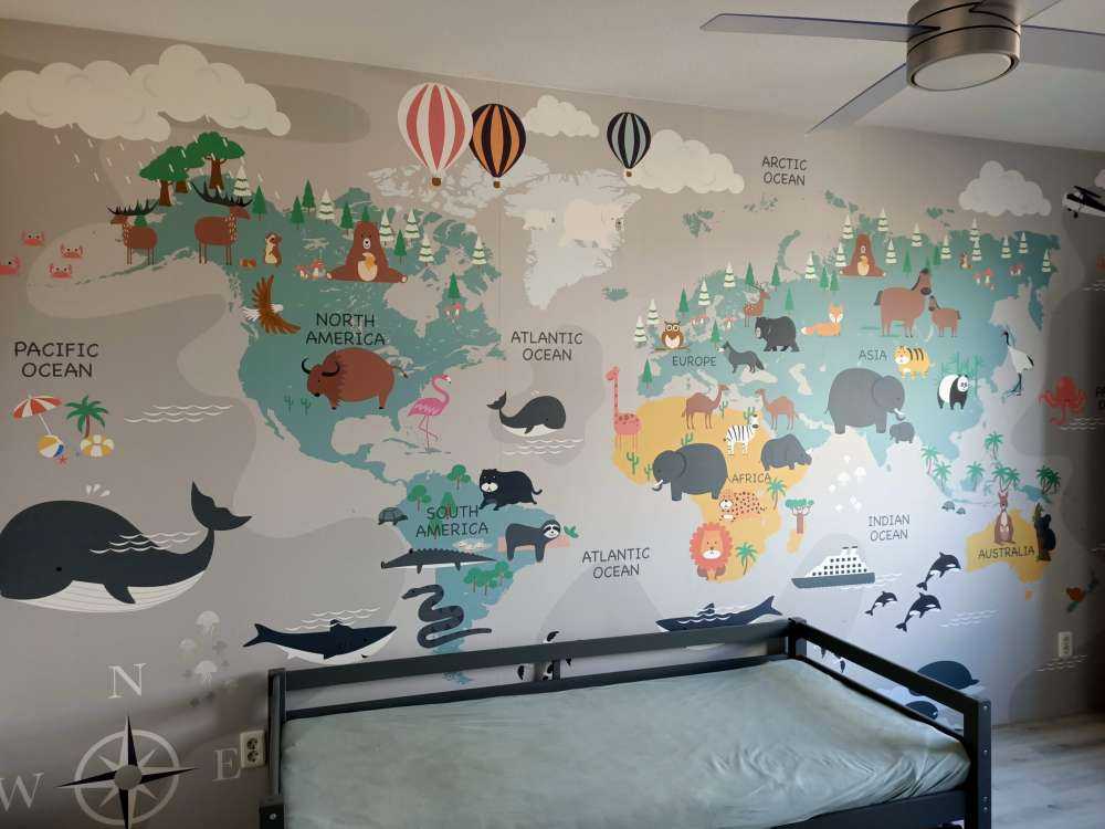 Carte du monde des animaux