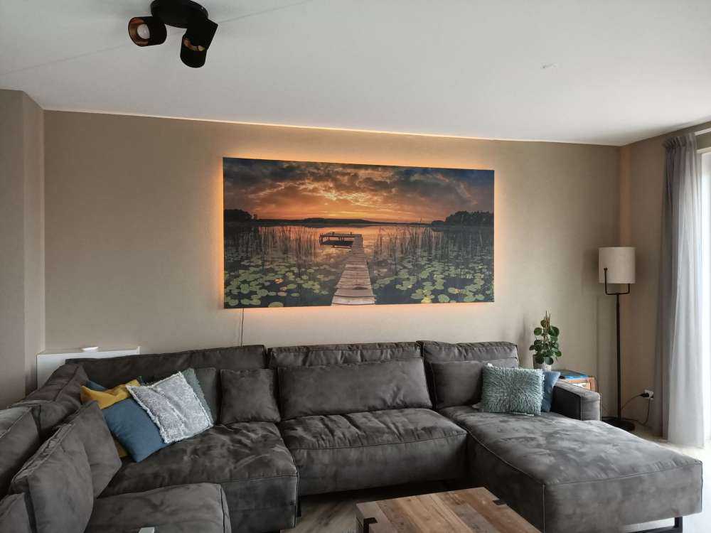 Lever du soleil sur le lac