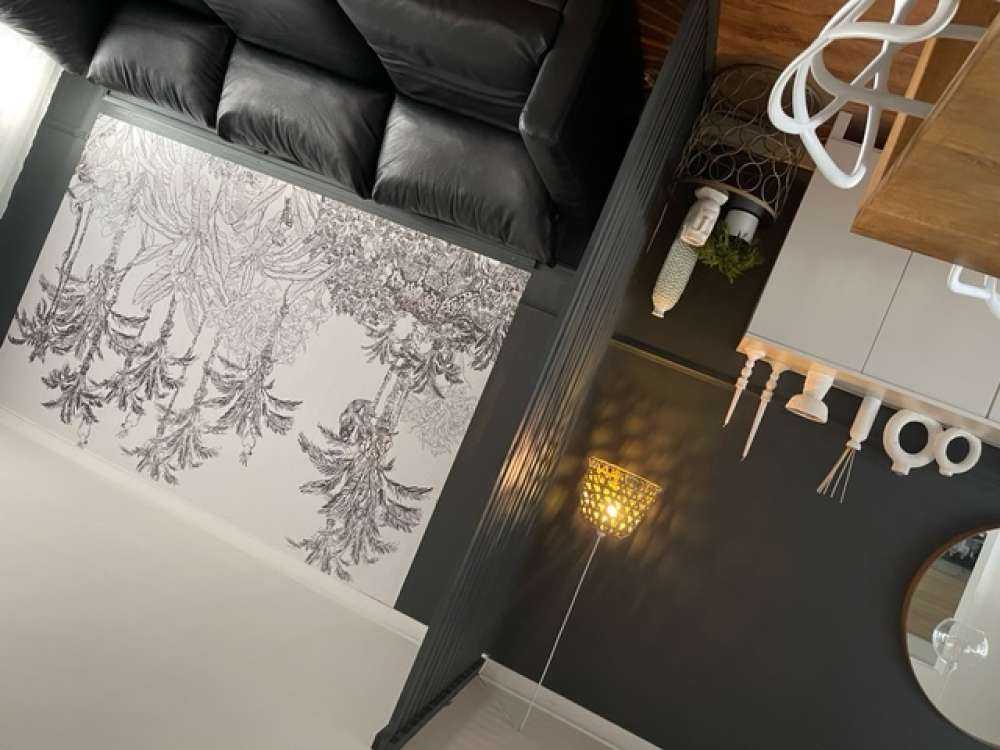 Dessin d'une jungle en noir et blanc