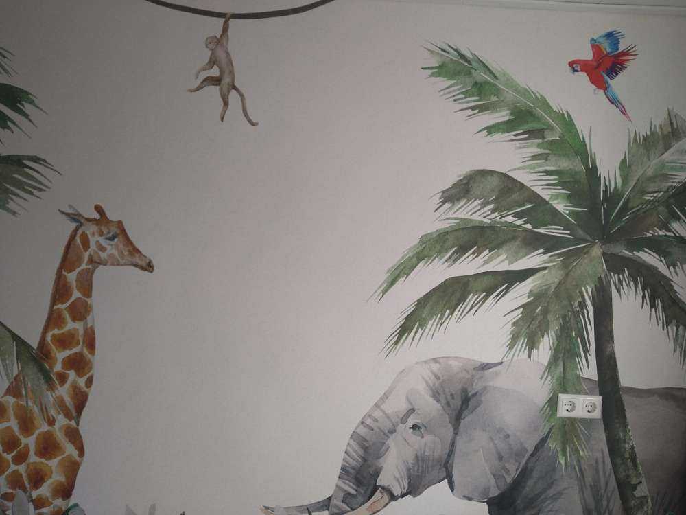 Animaux de la jungle coloré