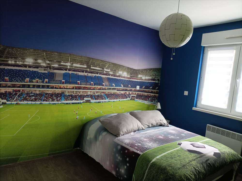 Panorama du stade de football