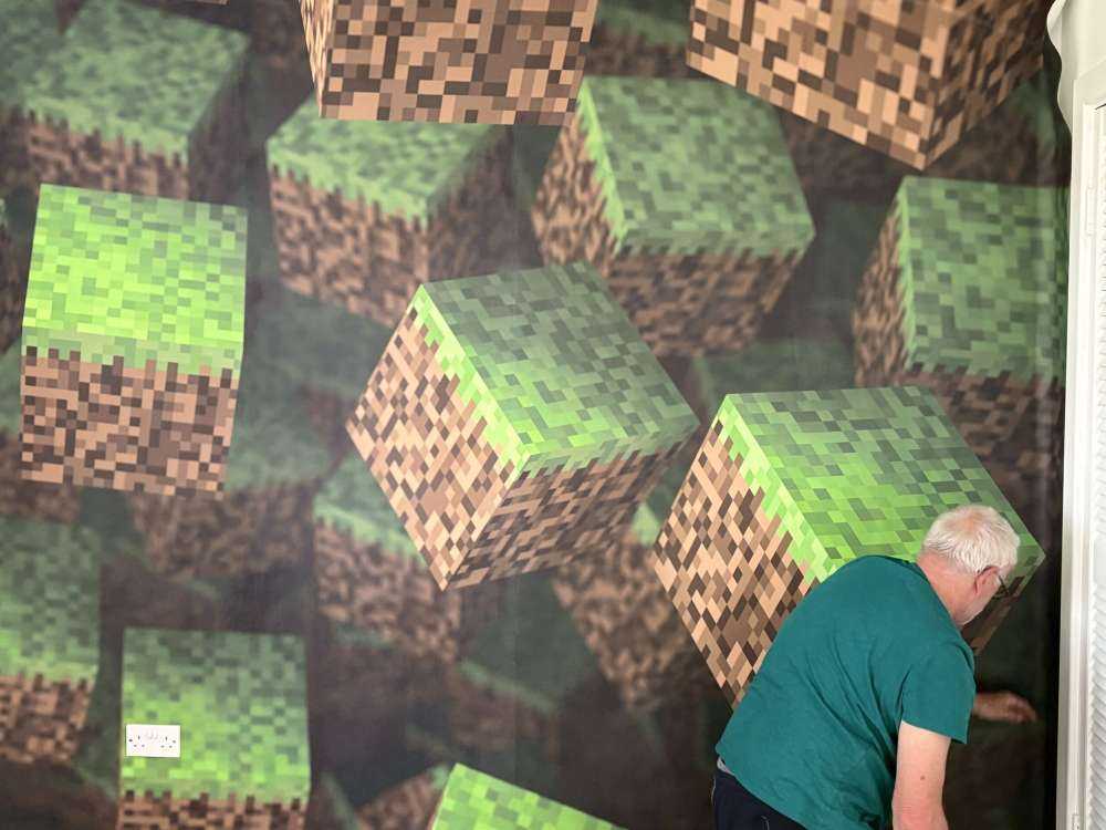 Blocs d'herbe 3D Minecraft