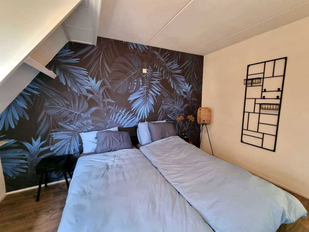 Motif Feuilles tropicales bleues