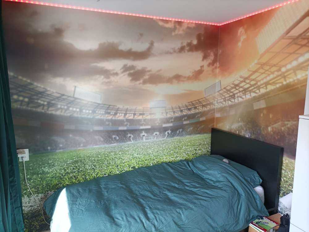 Stade avec gazon artificiel