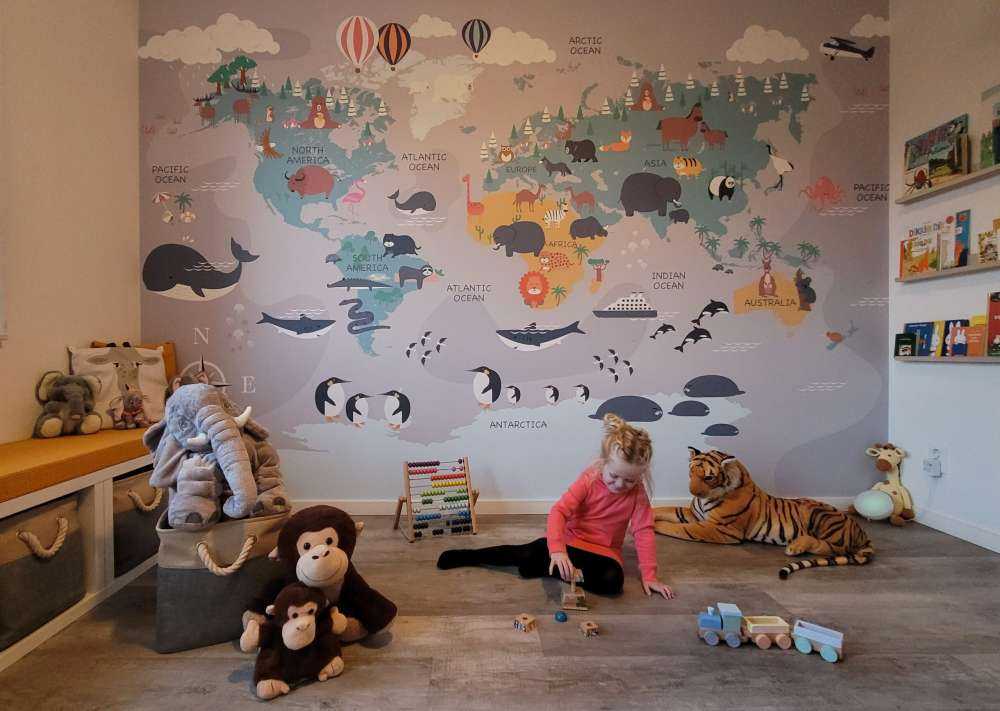 Carte du monde des animaux