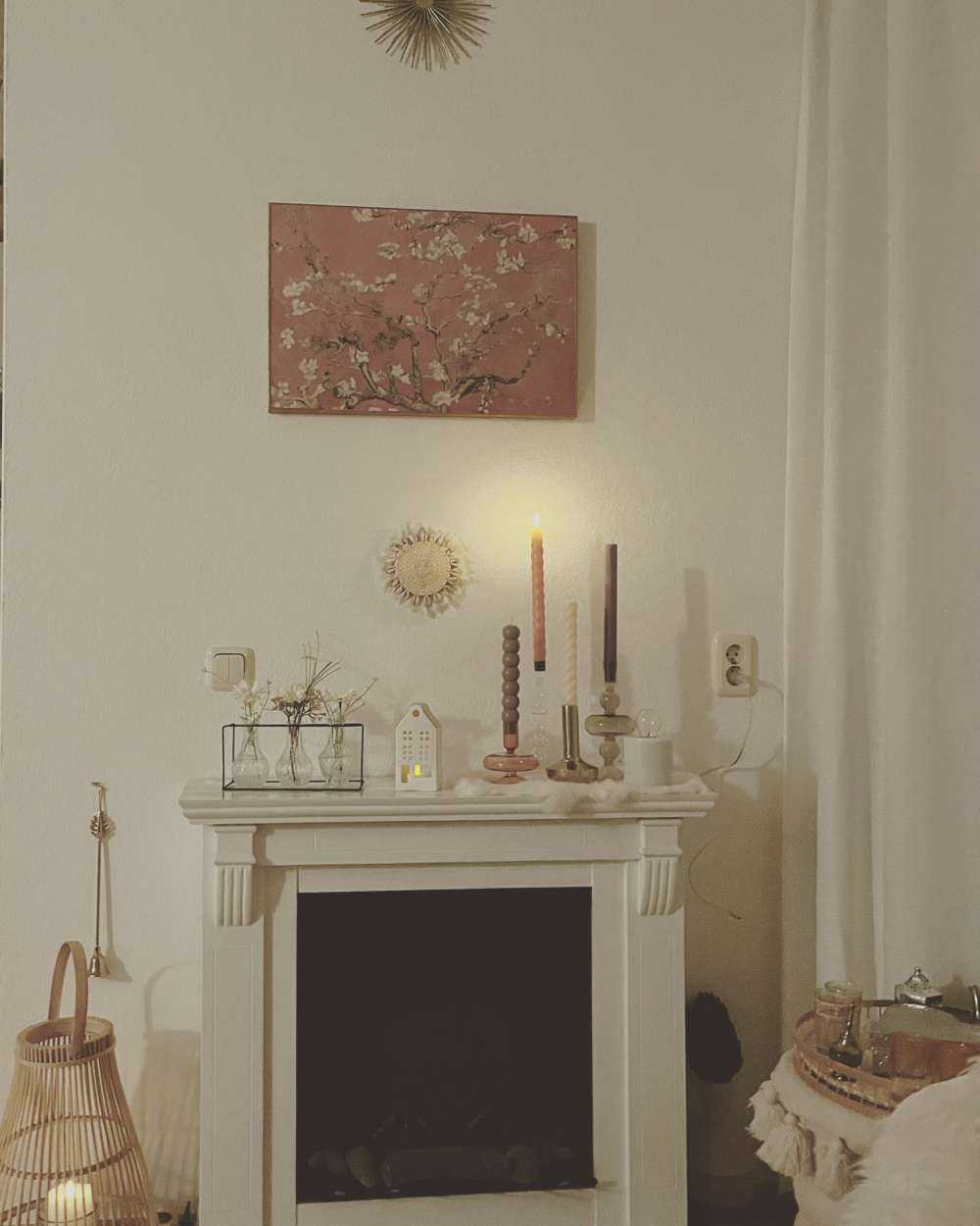 Fleur d'amandier colorée