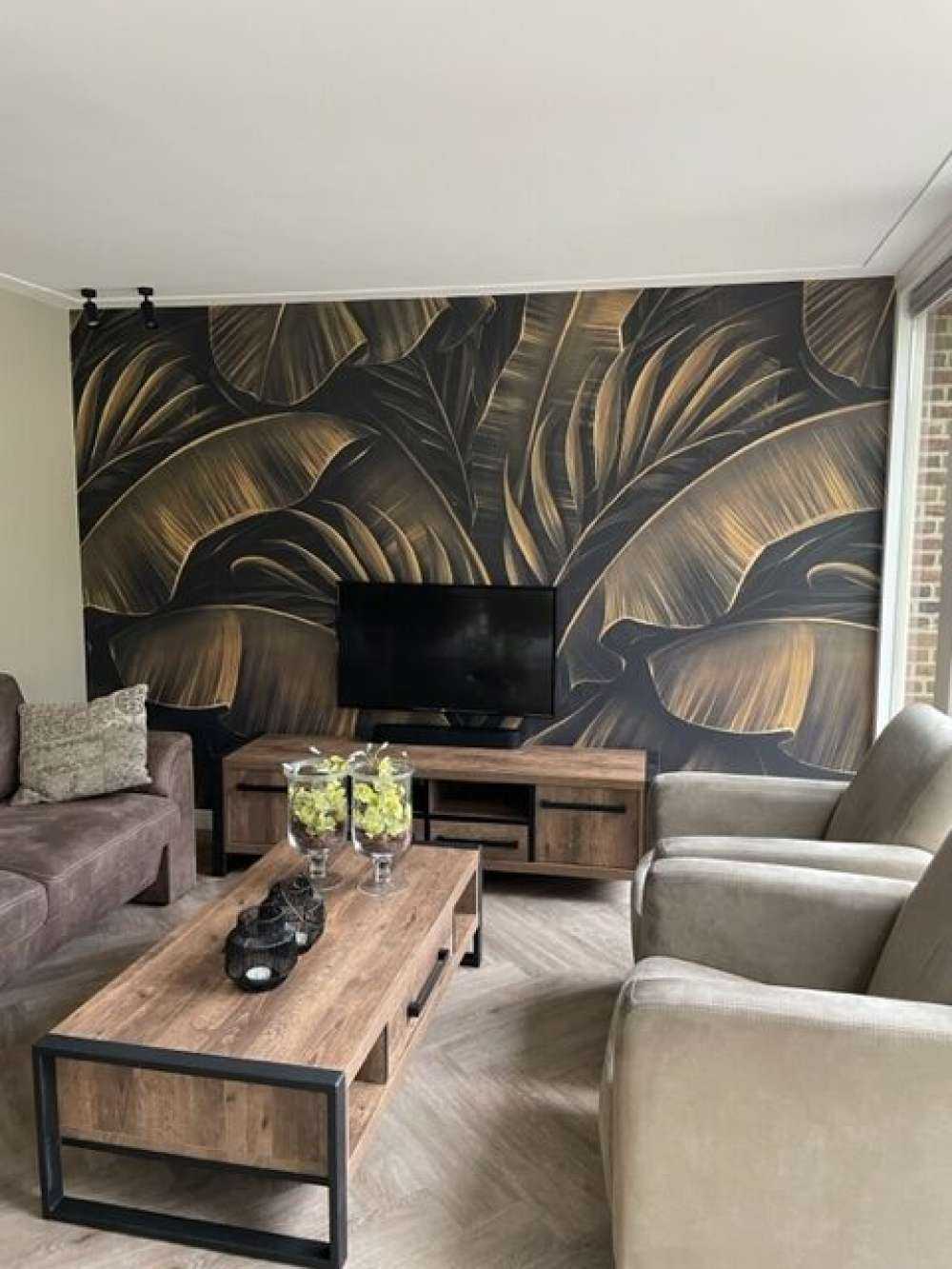 Feuilles de bananier et de palmier