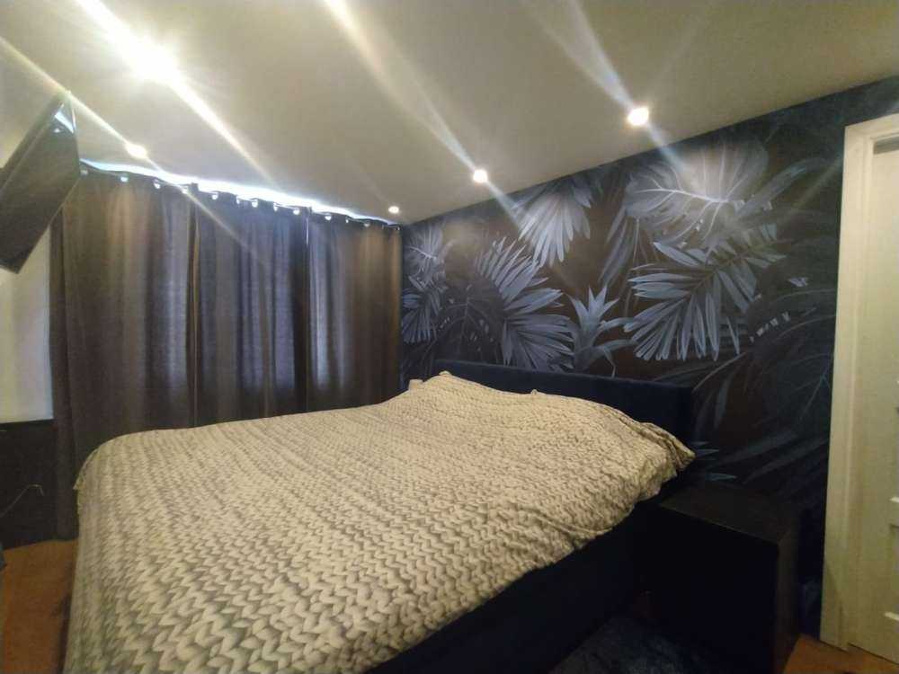 Motif Feuilles tropicales bleues