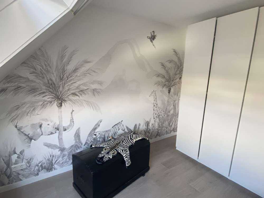 Animaux de la jungle en noir et blanc