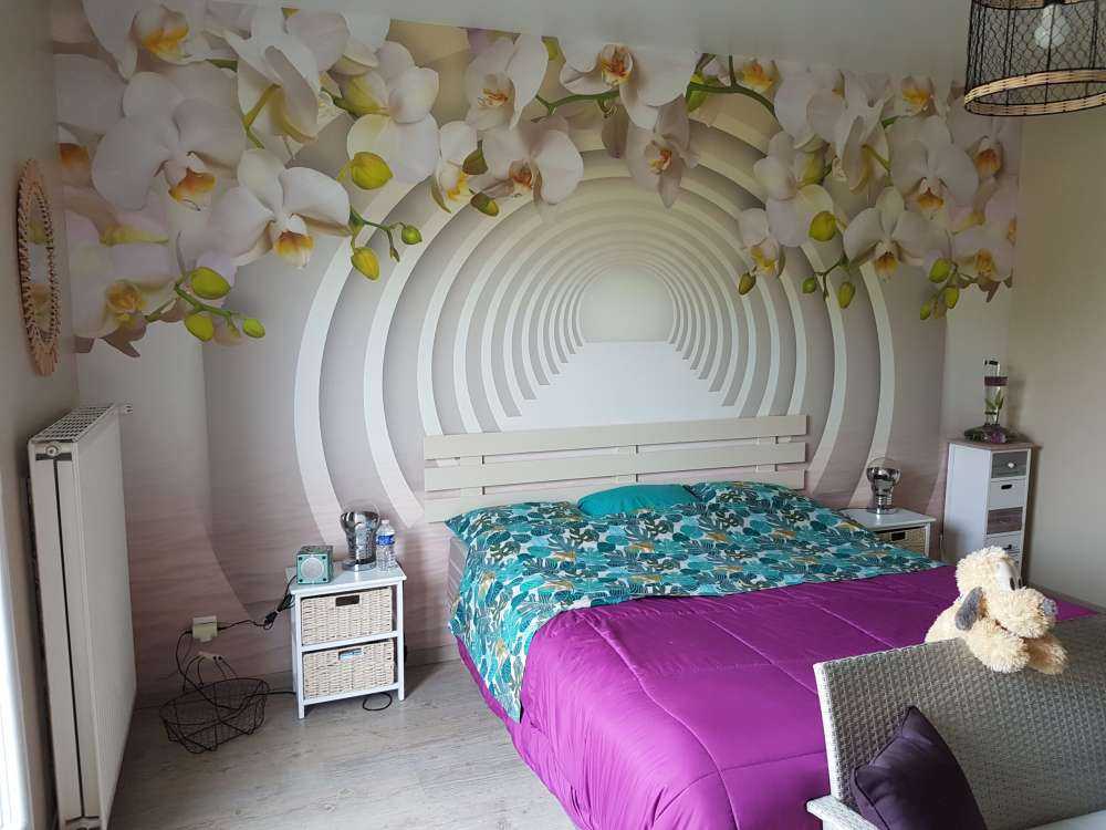 Tunnel avec orchidées