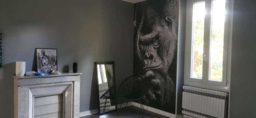 Gros plan d'un gorille