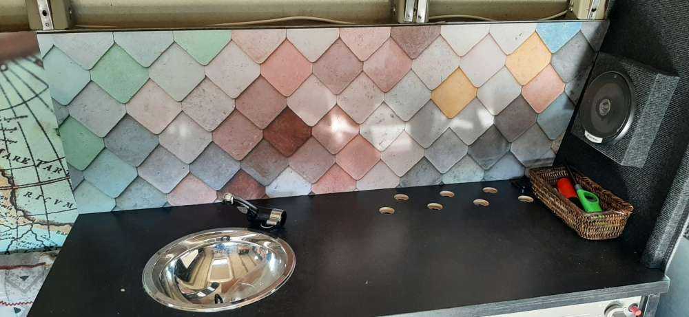 Tuiles de couleur pastel