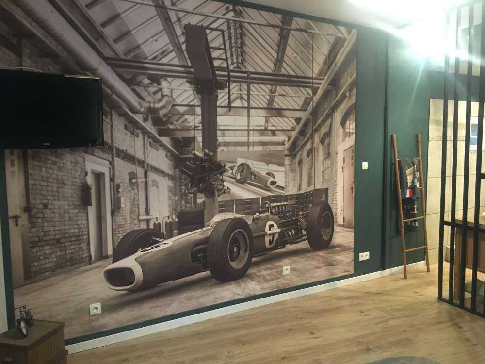 Vieille voiture de course