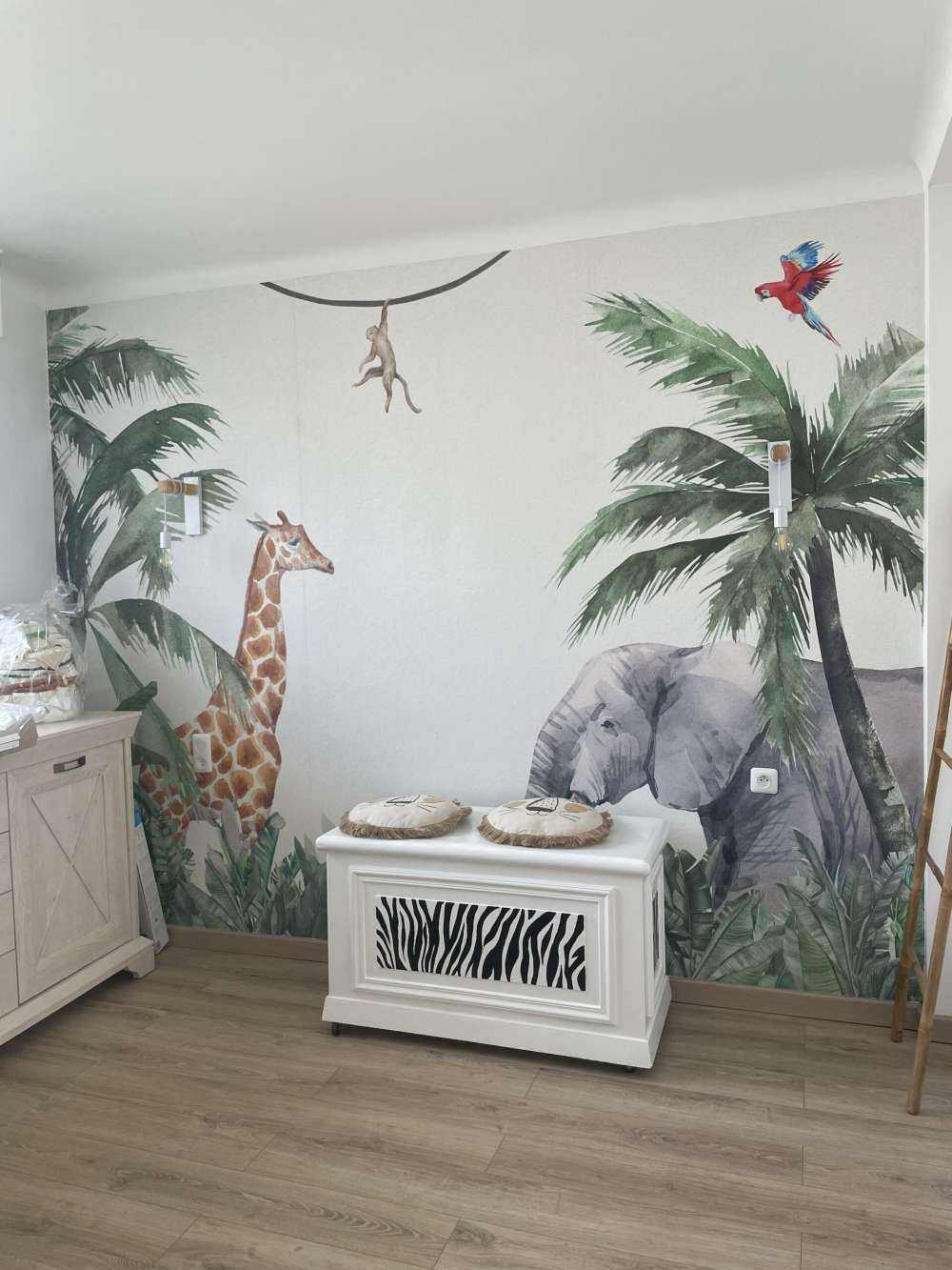 Animaux de la jungle coloré