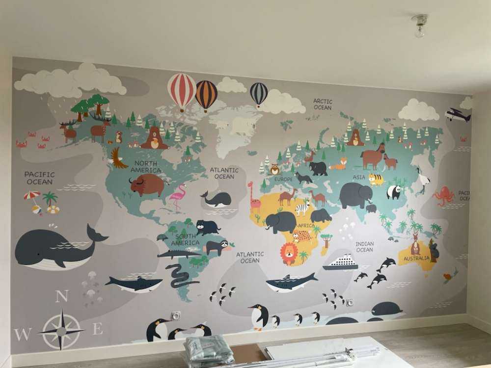 Carte du monde des animaux