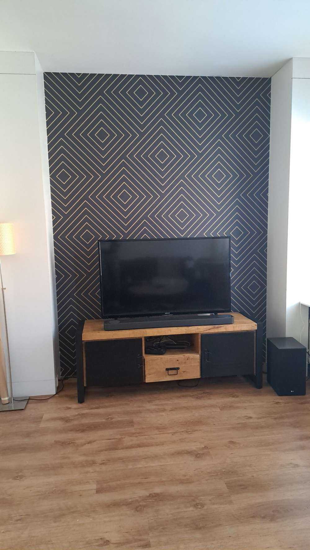 Motif en chevron, noir