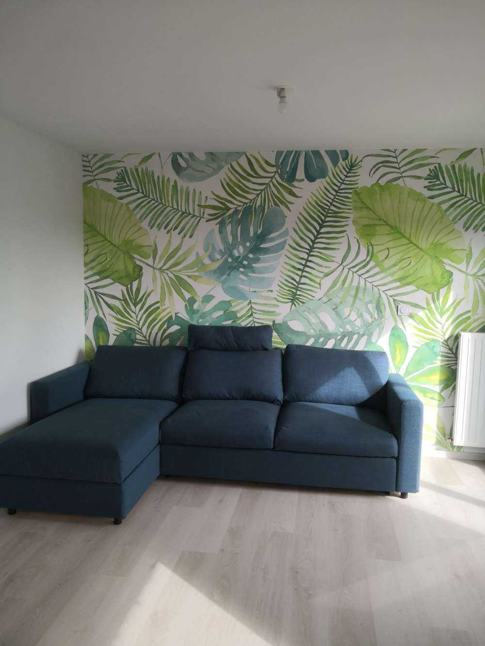 Feuilles d'aquarelle tropicales