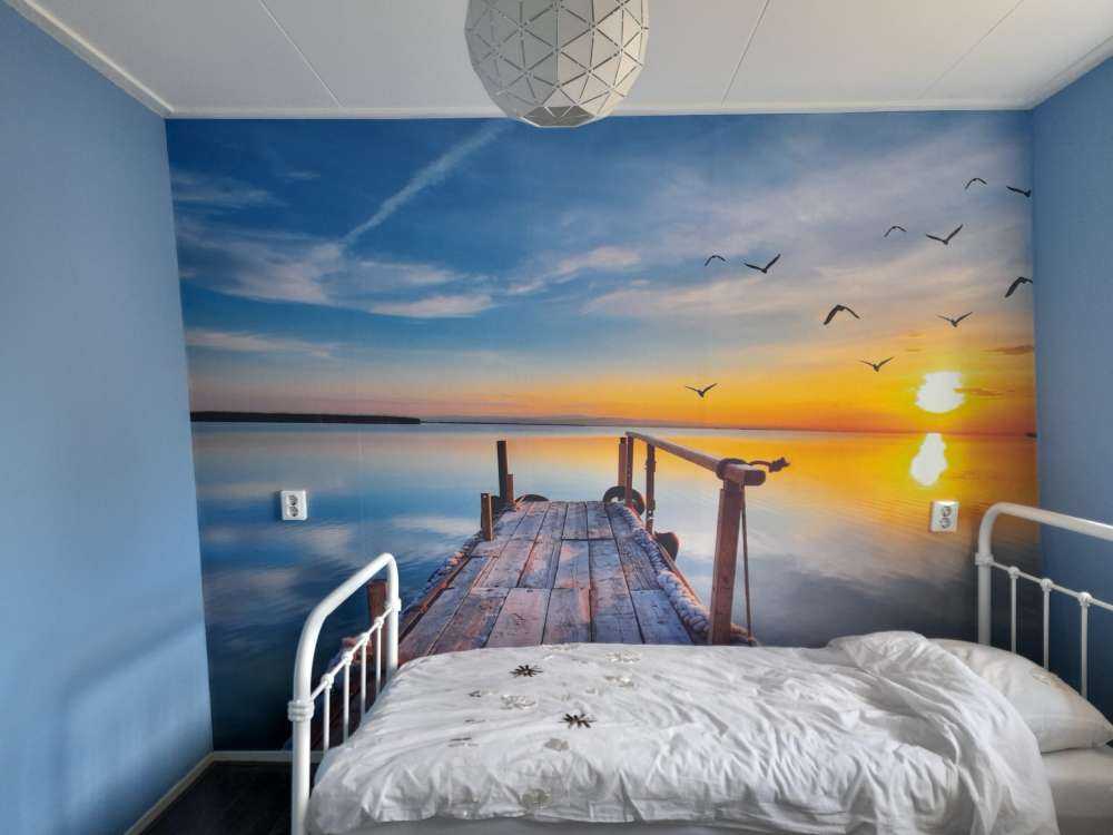 Oiseaux au-dessus de la mer