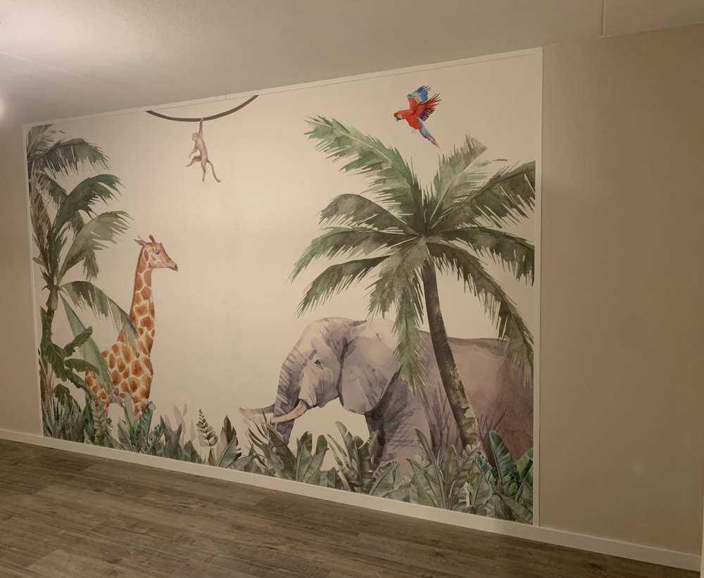 Animaux de la jungle coloré