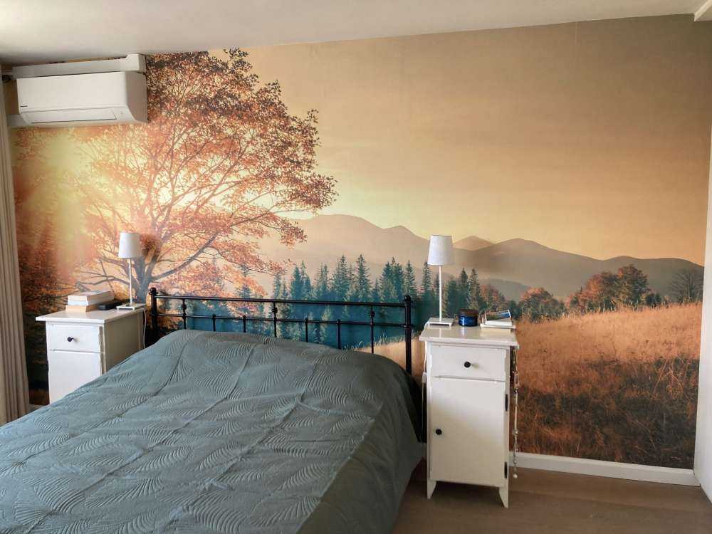 Coucher de soleil dans une vallée