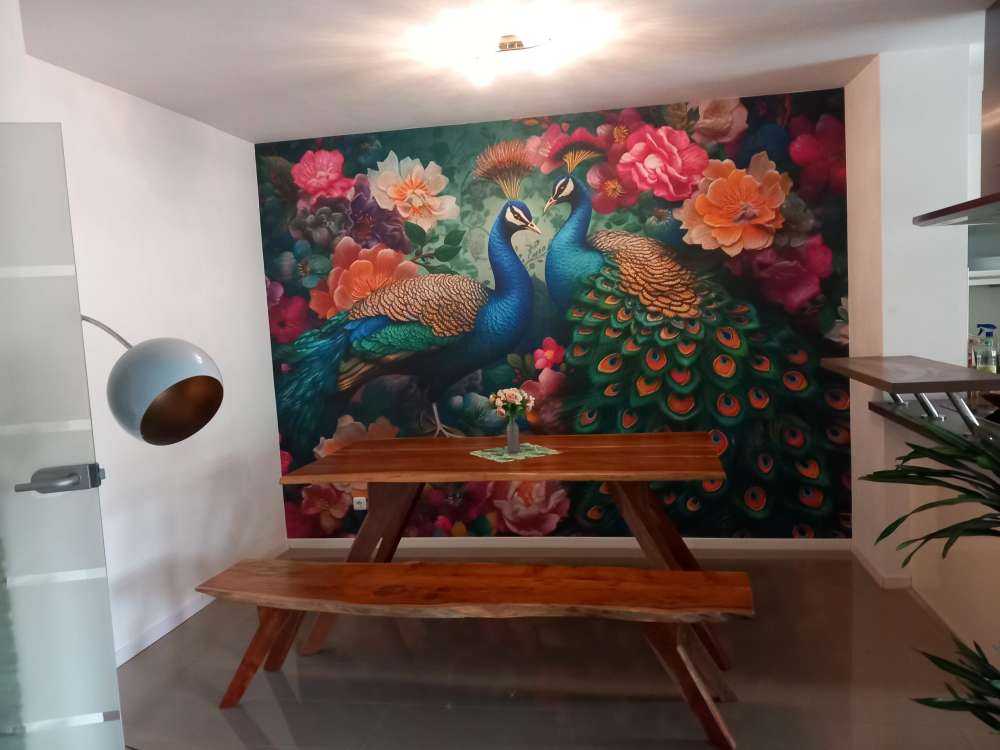 Bal Floral avec Paons