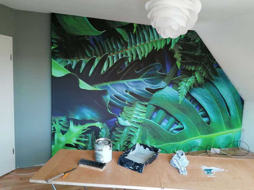 Feuilles de jungle vertes