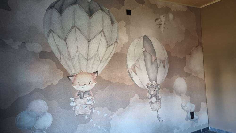 Voyage en mongolfière taupe