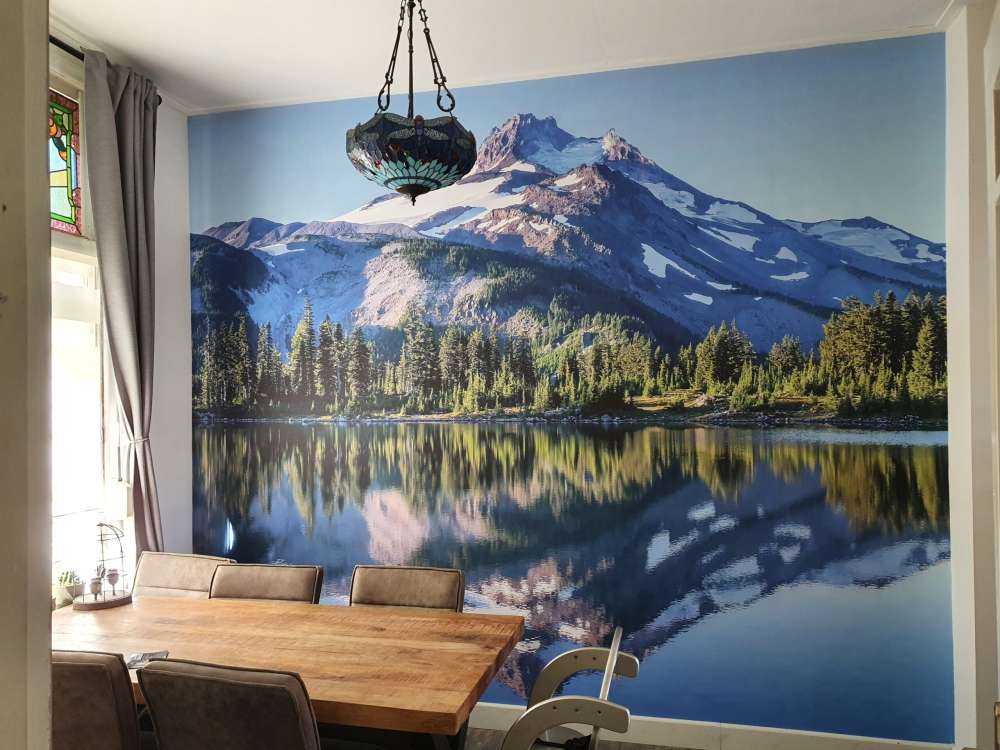 Photo fond d'écran montagnes de neige