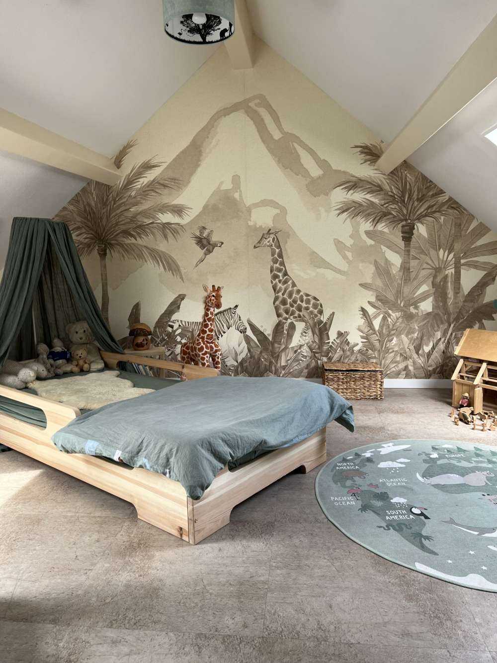 Animaux de la jungle en taupe