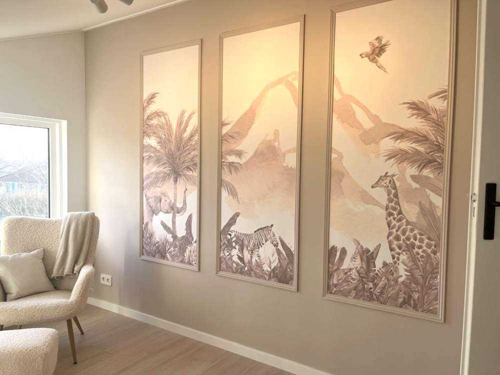 Animaux de la jungle en taupe
