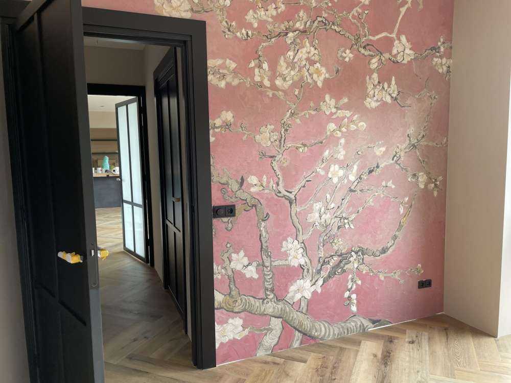 Fleur d'amandier colorée