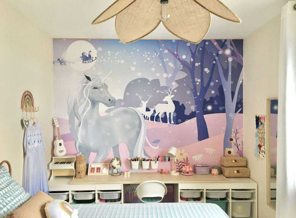 Licorne dans la neige