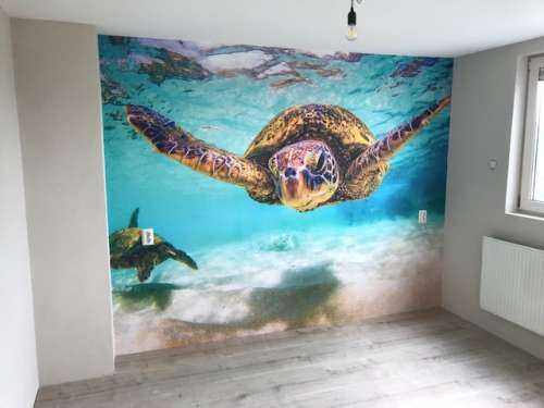 Tortue de mer dans l'océan