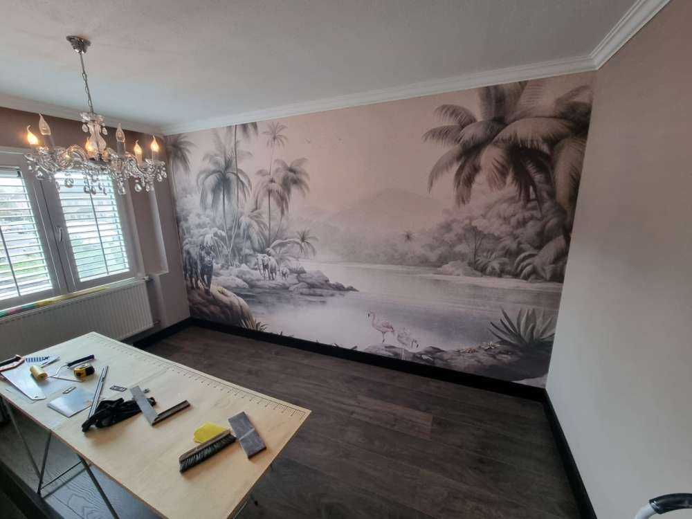 Paysage de jungle avec animaux