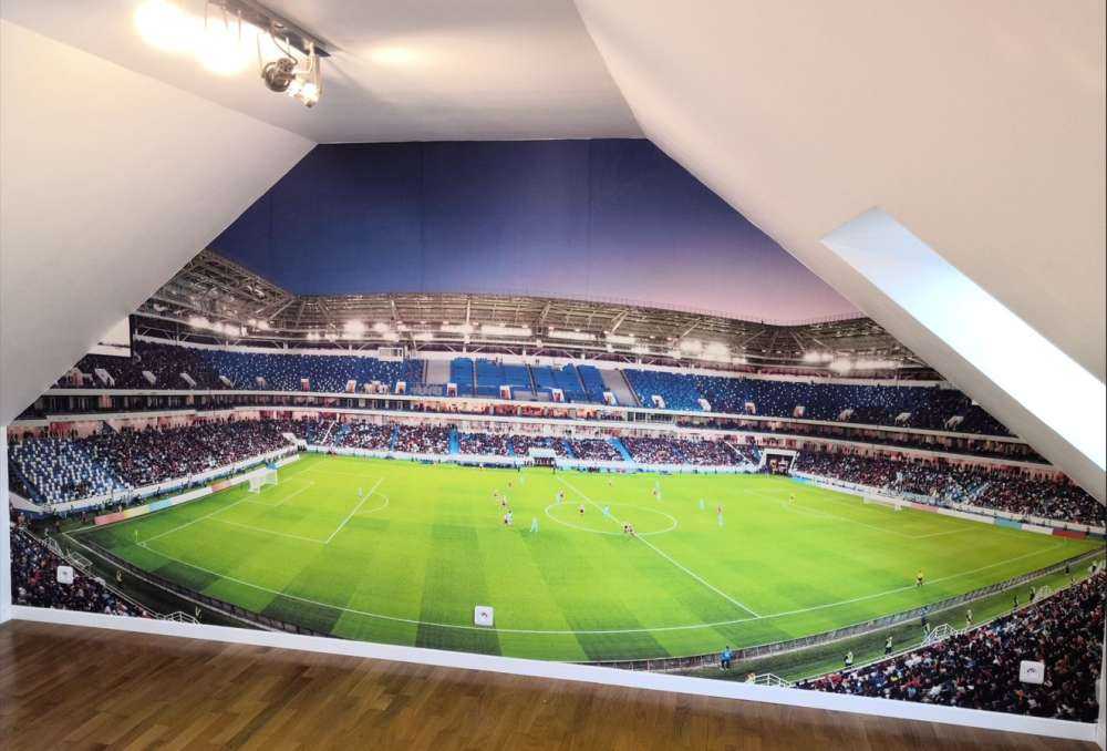 Panorama du stade de football