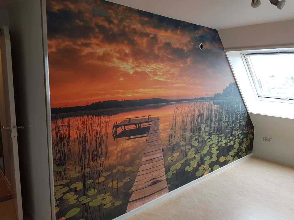 Lever du soleil sur le lac