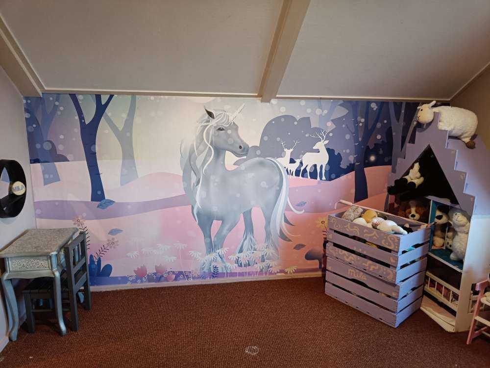 Licorne dans la neige