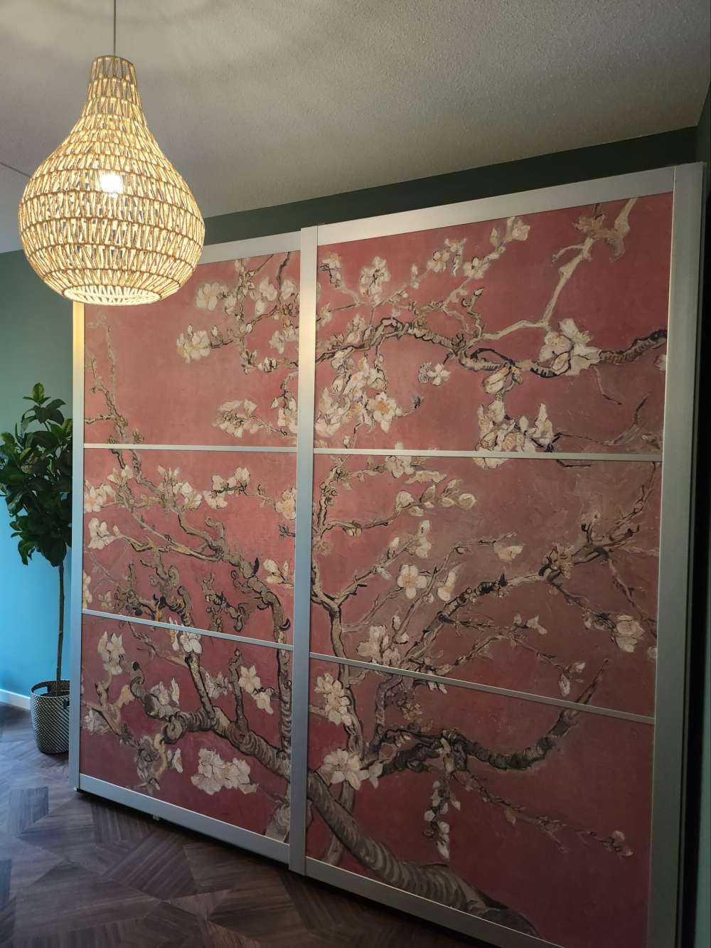 Fleur d'amandier colorée