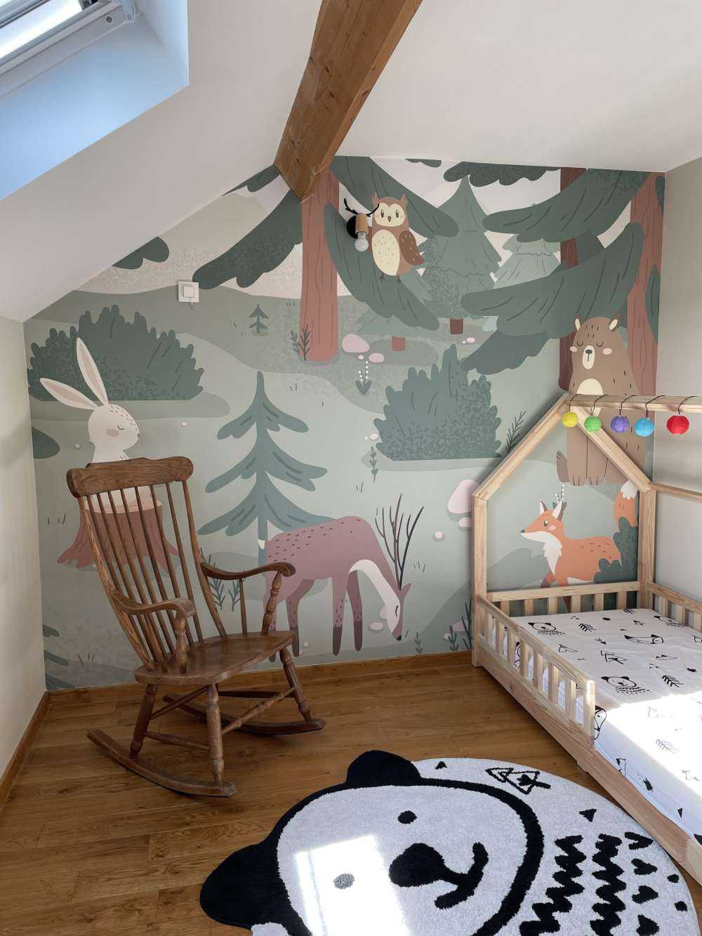 Forêt avec des animaux