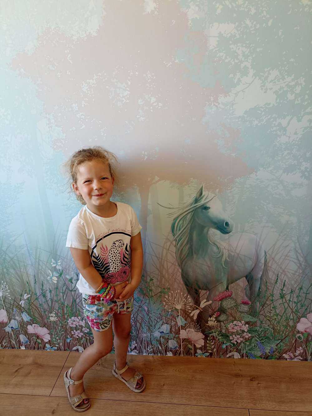 Forêt bleue et rose